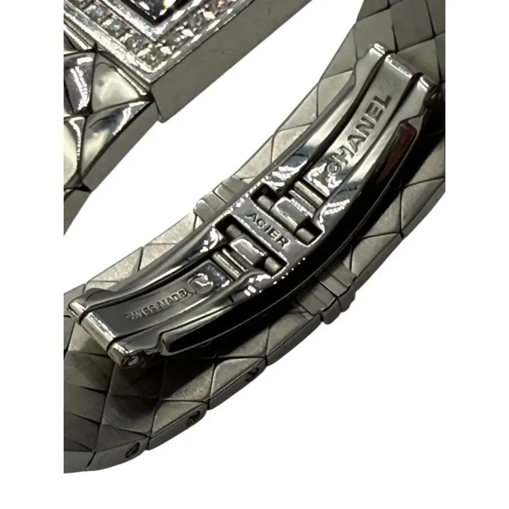 Chanel Matelassé Diamond Bezel Wristwatch
